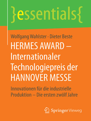 cover image of HERMES AWARD – Internationaler Technologiepreis der HANNOVER MESSE